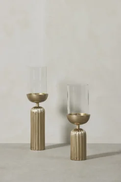 Sale Lene Bjerre - Sandia stage til bloklys H43,5 cm. lys guld