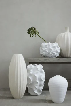 Discount Lene Bjerre - Sannia vase H37,5 cm - Hvid