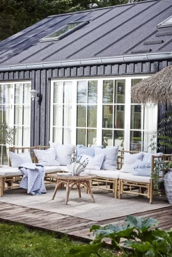 Outlet Lene Bjerre - Shella dekorationsvase H23 cm. hvid