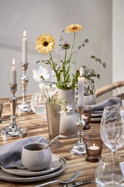 New Lene Bjerre - Sisia fyrfadsstage H8,5 cm. Gammelrosa