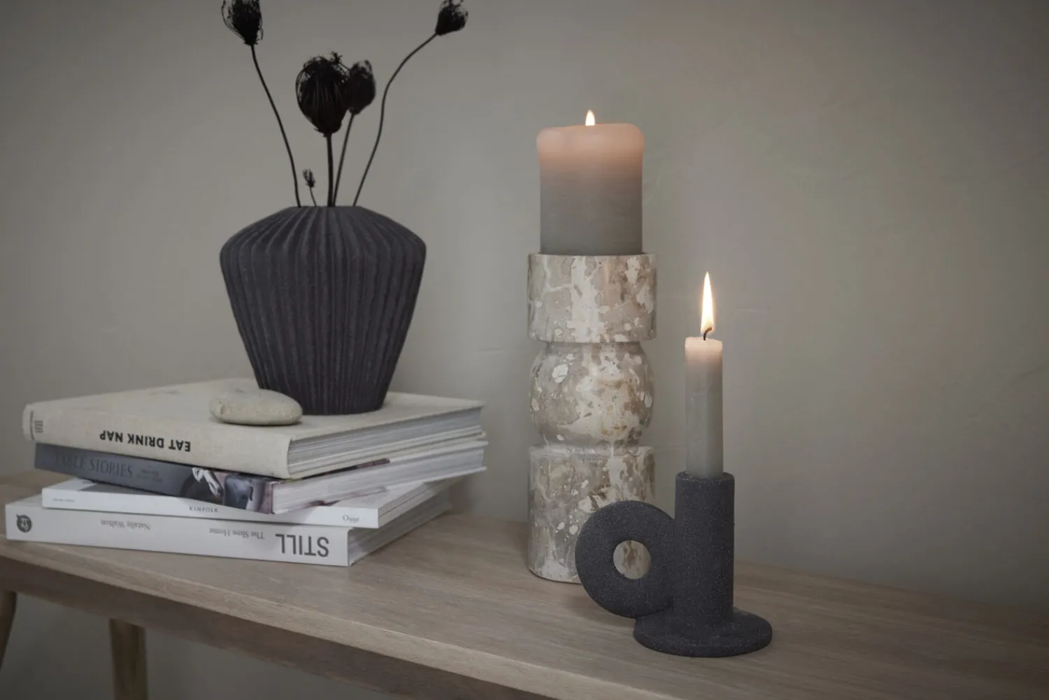 Sale Lene Bjerre - Susia vase H16,5 cm. mørkegrå
