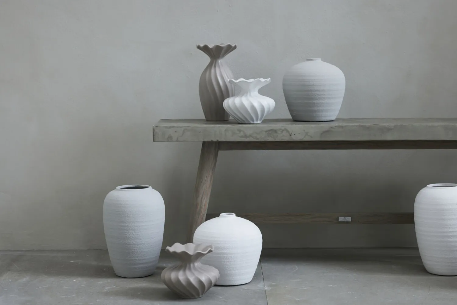 New Lene Bjerre - Susille vase H14 cm. hvid