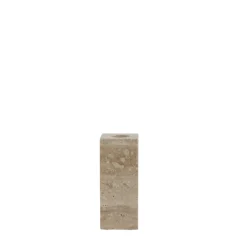 Hot Lene Bjerre - Travina lysestage 10 cm. sand marmor