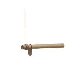 Sale LindDNA bøjlestang - Wall swing 50 cm (nature oak/nature leather cord)