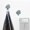 Online LindDNA - Knager Curve hook (2 stk.) Nupo metallic / Alu metallic (small)