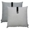 Discount Louise Smærup - Pude, canvas - Light Grey (50x50 cm.)