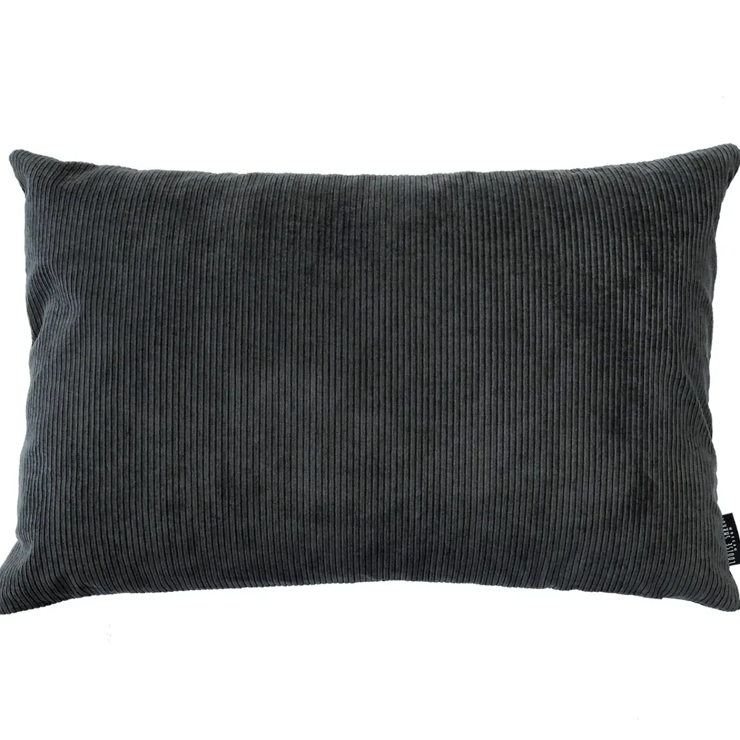 New Louise Smærup - Pude Corderoy - Dark Grey (80x50 cm)
