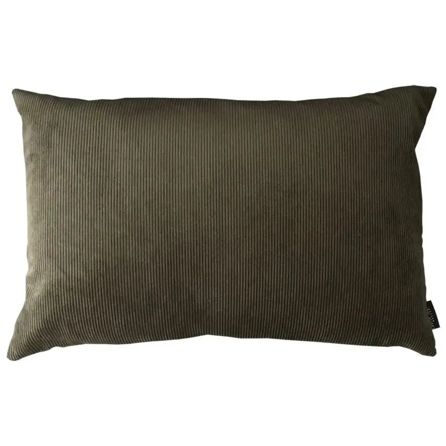 Louise Smærup - Pude, fløjl u. strop - Army (40x60 cm.)