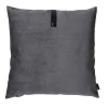 Discount Louise Smærup pude - Mørkegrå pude i velour 65 x 65 cm