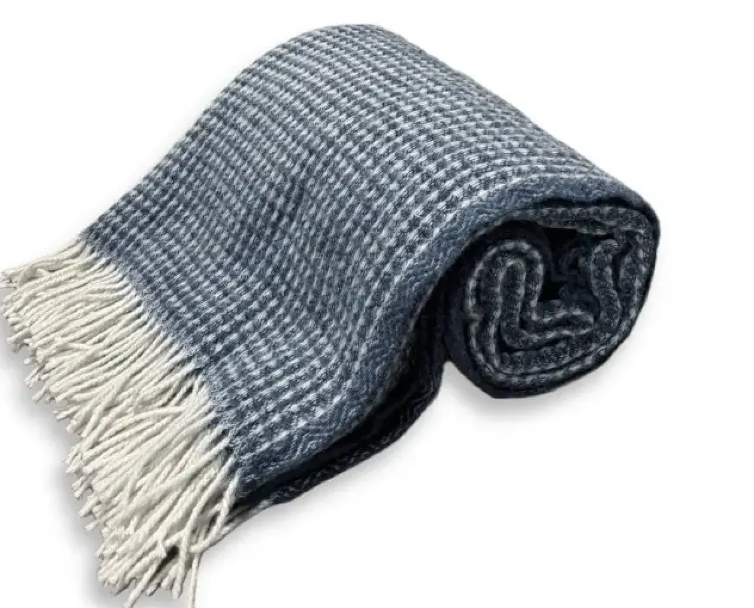 Outlet Lovely Linen - Plaid - Uld - Blå - 130x170 cm