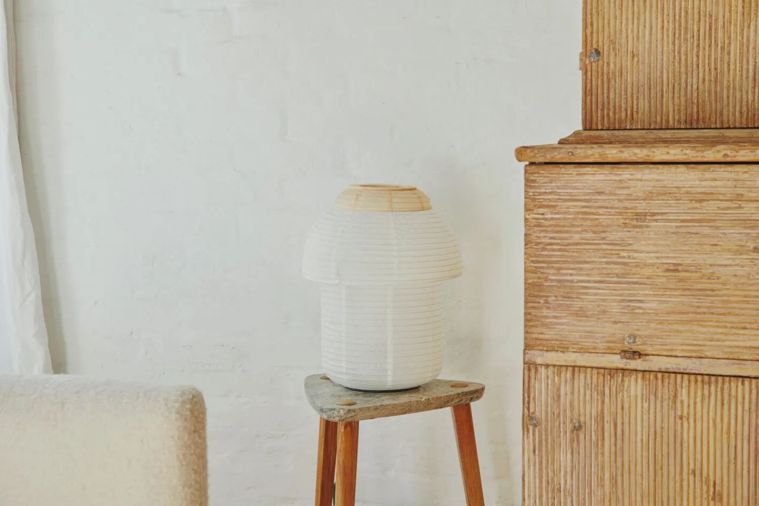 Best Made by Hand - Bordlampe - Papier Ø30 Double Table - Soft Yellow
