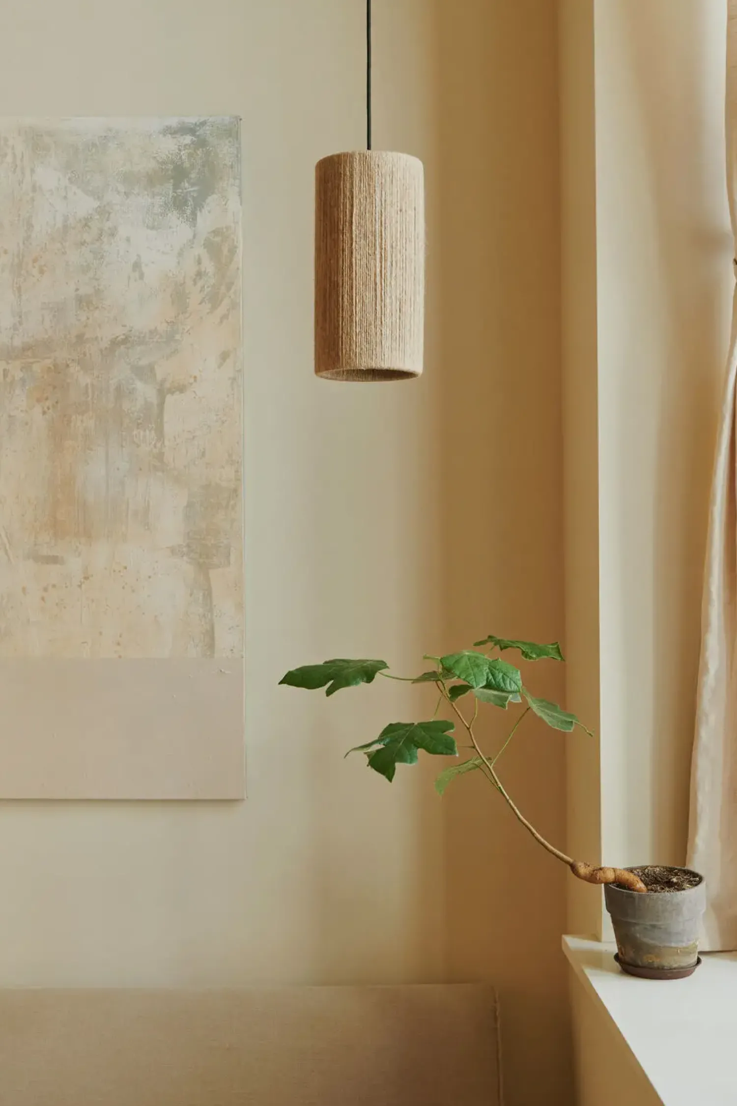 Hot Made by Hand - Bordlampe - Ro Ø15 Table Lamp - Jute