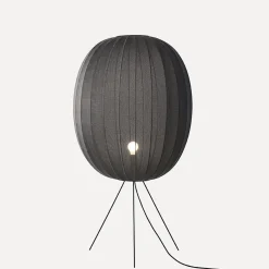 Online Made by Hand - Gulvlampe - Knit-Wit 65 High Oval Floor Medium - Black