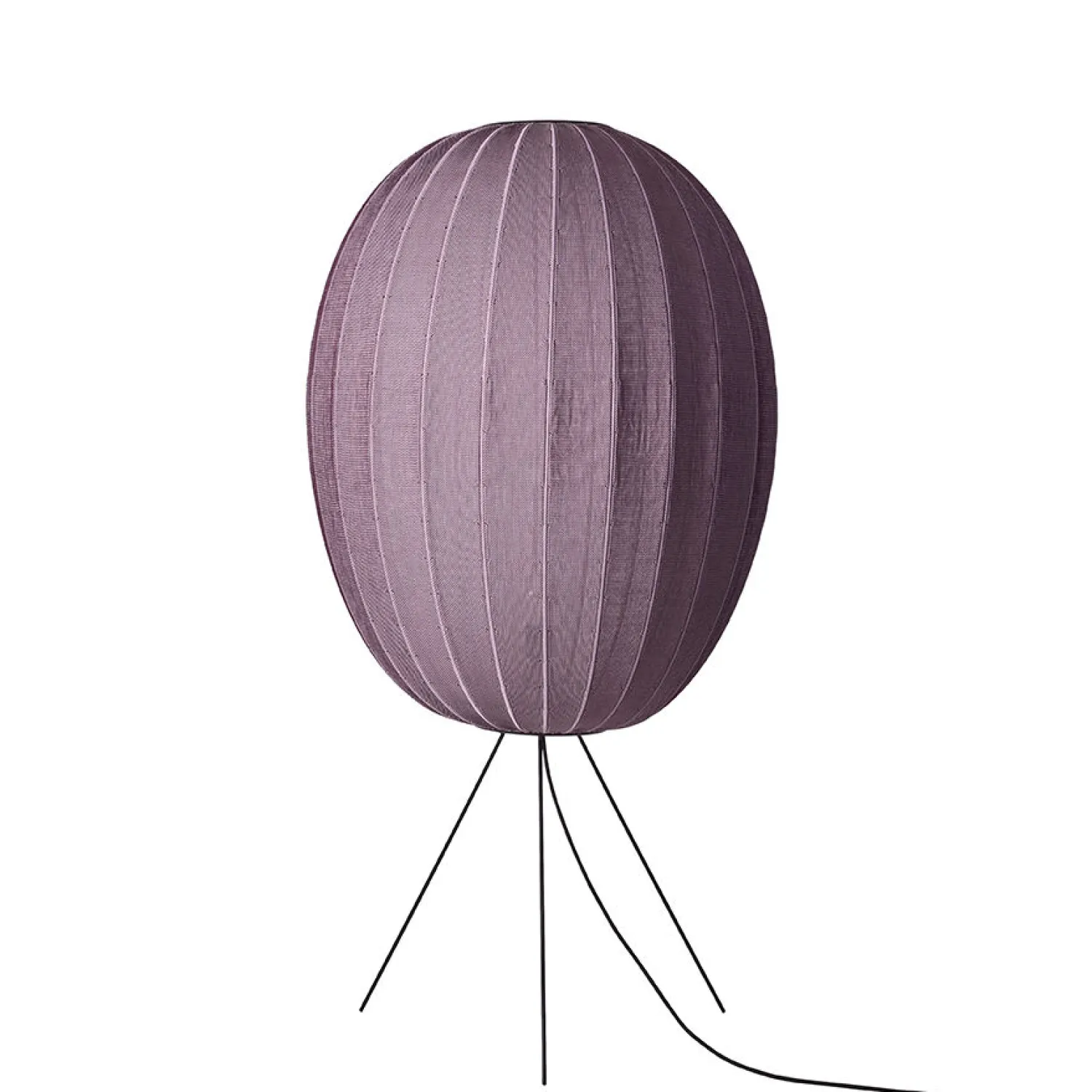Sale Made by Hand - Gulvlampe - Knit-Wit 65 High Oval Floor Medium - Burgundy