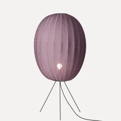 Sale Made by Hand - Gulvlampe - Knit-Wit 65 High Oval Floor Medium - Burgundy