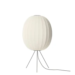 Online Made by Hand - Gulvlampe - Knit-Wit 65 High Oval Floor Medium - Pearl White