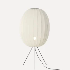 Online Made by Hand - Gulvlampe - Knit-Wit 65 High Oval Floor Medium - Pearl White