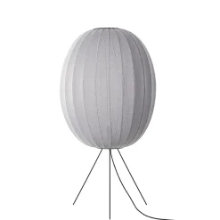 New Made by Hand - Gulvlampe - Knit-Wit 65 High Oval Floor Medium - Silver