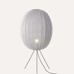 New Made by Hand - Gulvlampe - Knit-Wit 65 High Oval Floor Medium - Silver