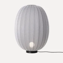 Made by Hand - Gulvlampe - Knit-Wit 65 High Oval Floor Level - Silver