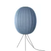 Clearance Made by Hand - Gulvlampe - Knit-Wit 65 High Oval Floor Medium - Blue Stone