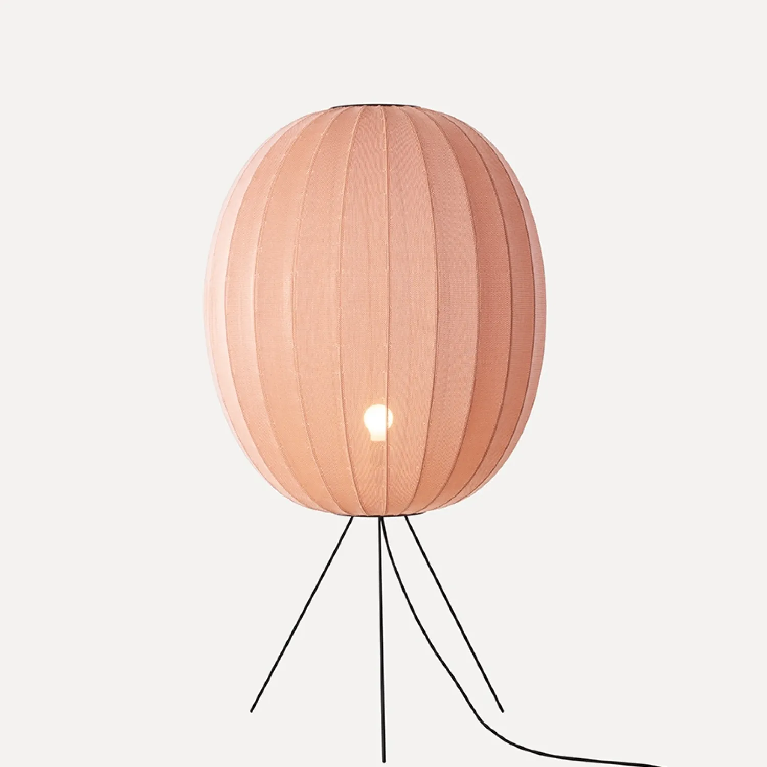 Discount Made by Hand - Gulvlampe - Knit-Wit 65 High Oval Floor Medium - Coral