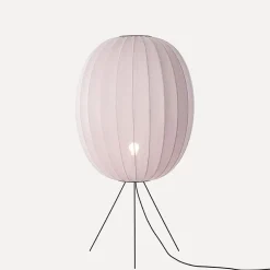 New Made by Hand - Gulvlampe - Knit-Wit 65 High Oval Floor Medium - Light Pink