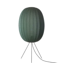 Clearance Made by Hand - Gulvlampe - Knit-Wit 65 High Oval Floor Medium - Tweed Green