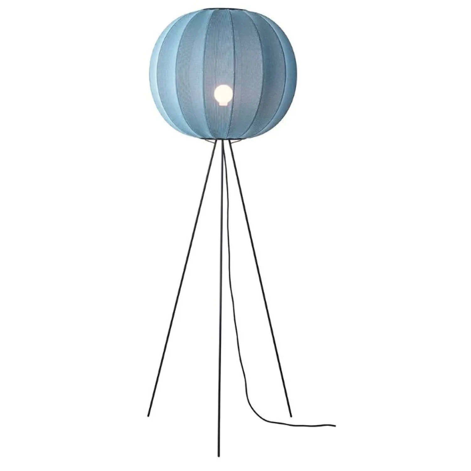 Discount Made by Hand - Gulvlampe - Knit-Wit 60 Round Floor High - Blue Stone