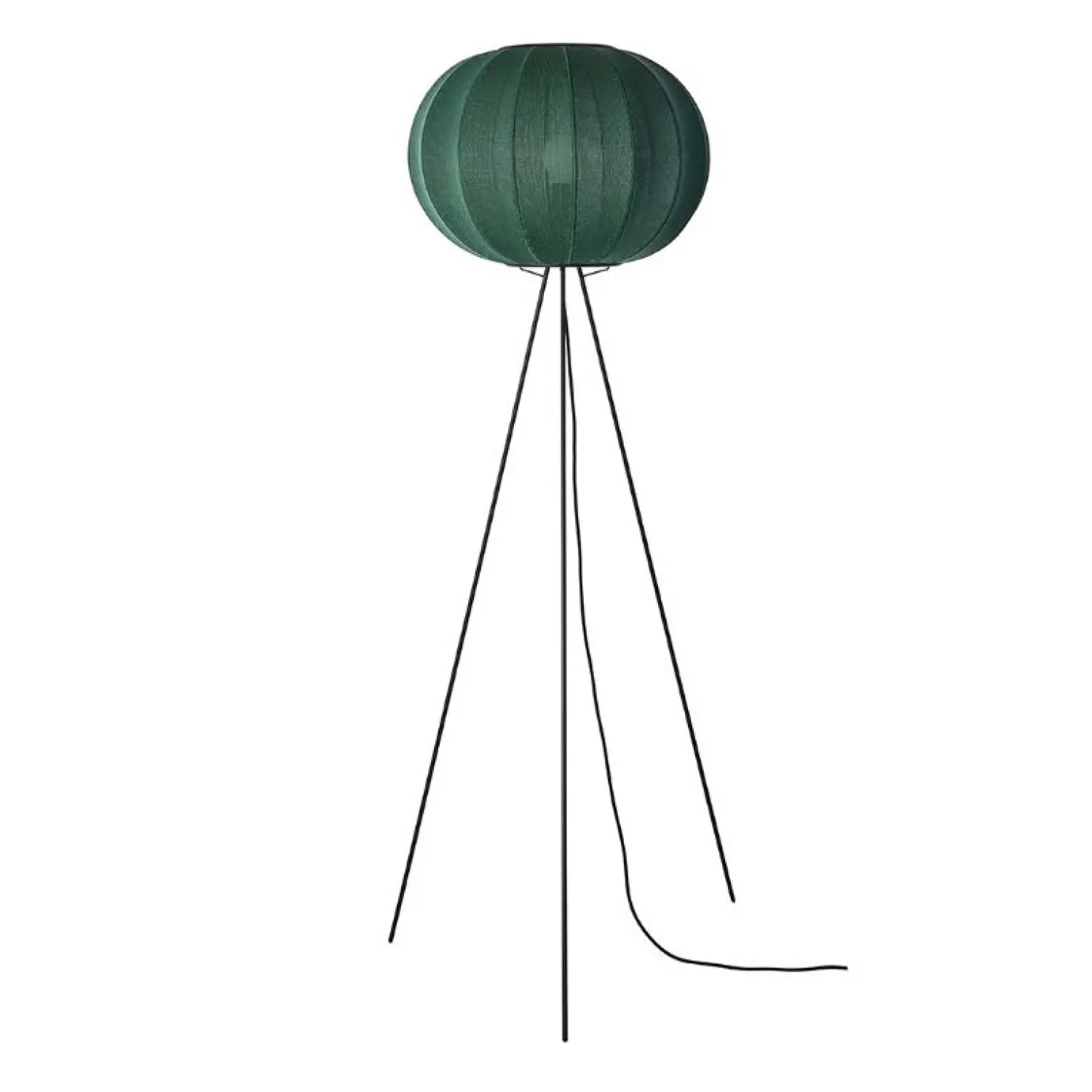 Best Made by Hand - Gulvlampe - Knit-Wit 45 Round Floor High - Tweed Green