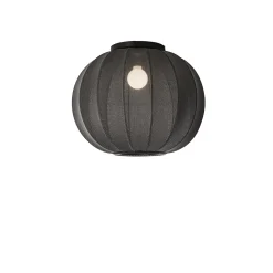 Hot Made by Hand - Loftlampe - Knit-Wit 45 Round Ceiling - Black