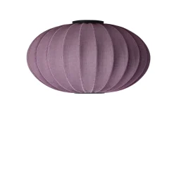 New Made by Hand - Loftlampe - Knit-Wit 76 Oval Ceiling/Wall - Burgundy