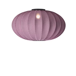 New Made by Hand - Loftlampe - Knit-Wit 76 Oval Ceiling/Wall - Burgundy