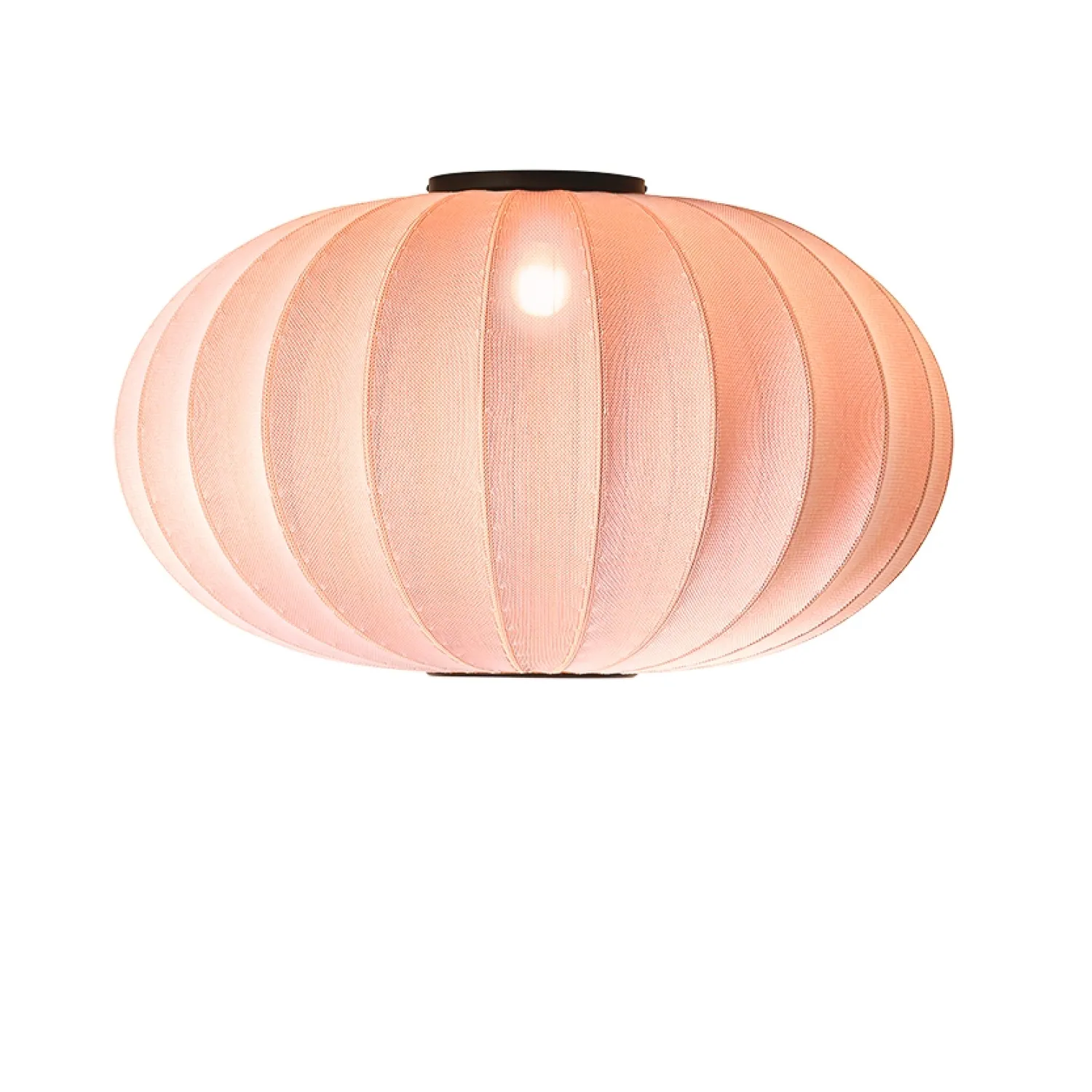 Sale Made by Hand - Loftlampe - Knit-Wit 76 Oval Ceiling/Wall - Coral