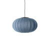 Outlet Made by Hand - Loftlampe - Knit-Wit 57 Oval Pendant LED - Blue Stone