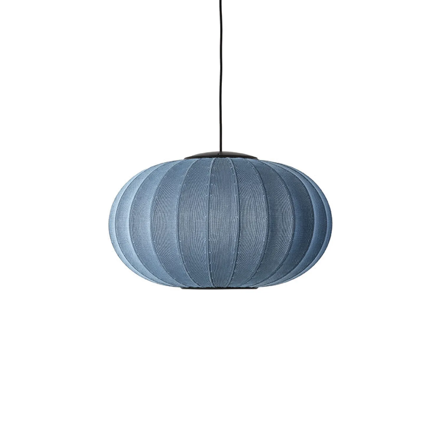 Outlet Made by Hand - Loftlampe - Knit-Wit 57 Oval Pendant LED - Blue Stone