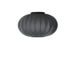 Made by Hand - Loftlampe - Knit-Wit 57 Oval Ceiling/Wall - Black