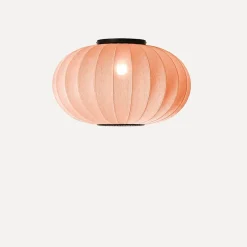 Sale Made by Hand - Loftlampe - Knit-Wit 57 Oval Ceiling/Wall - Coral
