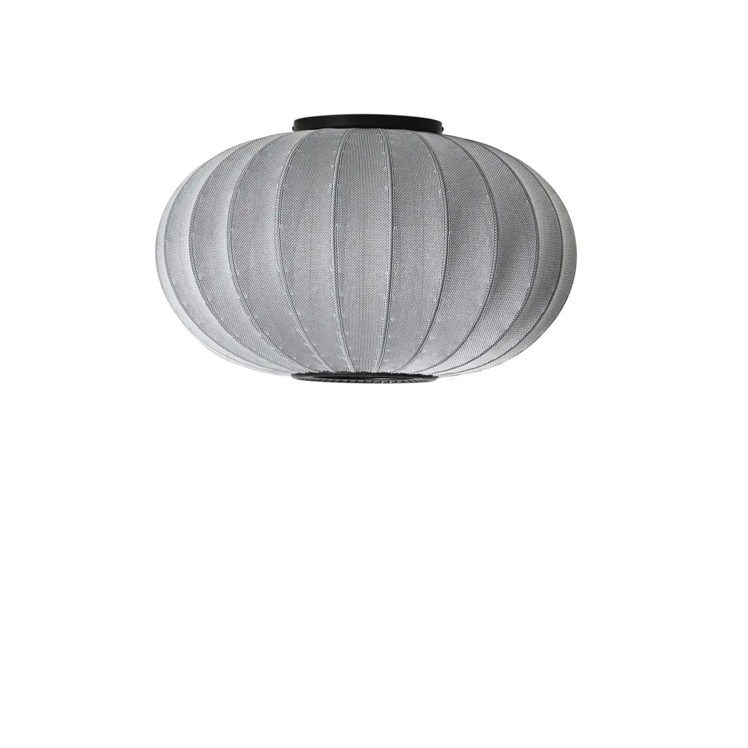 New Made by Hand - Loftlampe - Knit-Wit 57 Oval Ceiling/Wall - Silver