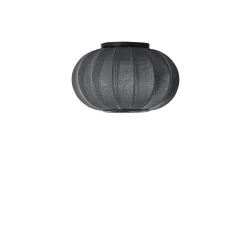 Made by Hand - Loftlampe/Væglampe - Knit-Wit 45 Oval Ceiling/Wall - Black
