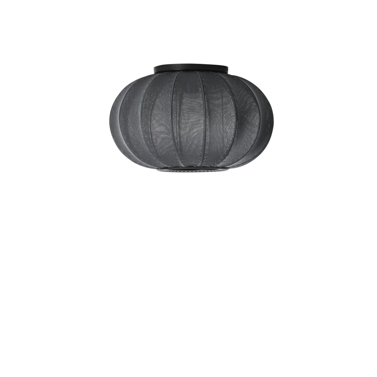 Made by Hand - Loftlampe/Væglampe - Knit-Wit 45 Oval Ceiling/Wall - Black