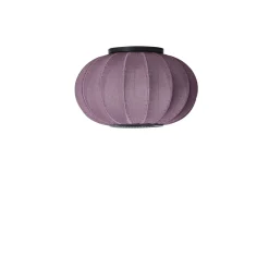 Hot Made by Hand - Loftlampe/Væglampe - Knit-Wit 45 Oval Ceiling/Wall - Burgundy