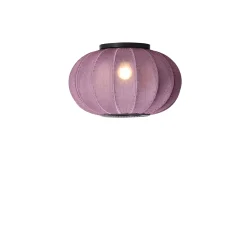 Hot Made by Hand - Loftlampe/Væglampe - Knit-Wit 45 Oval Ceiling/Wall - Burgundy