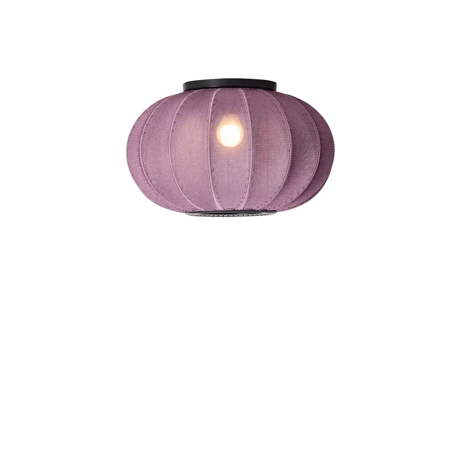 Hot Made by Hand - Loftlampe/Væglampe - Knit-Wit 45 Oval Ceiling/Wall - Burgundy