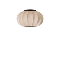 Hot Made by Hand - Loftlampe/Væglampe - Knit-Wit 45 Oval - Sand Stone