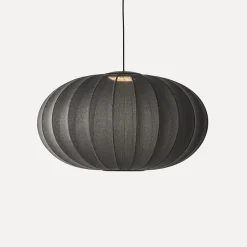 Clearance Made by Hand - Pendel - Knit-Wit 76 Oval Pendant LED - Black