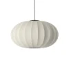 Hot Made by Hand - Pendel - Knit-Wit 76 Oval Pendant LED - Pearl White
