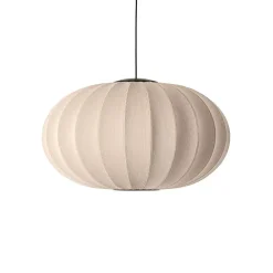 New Made by Hand - Pendel - Knit-Wit 76 Oval Pendant LED - Sand Stone