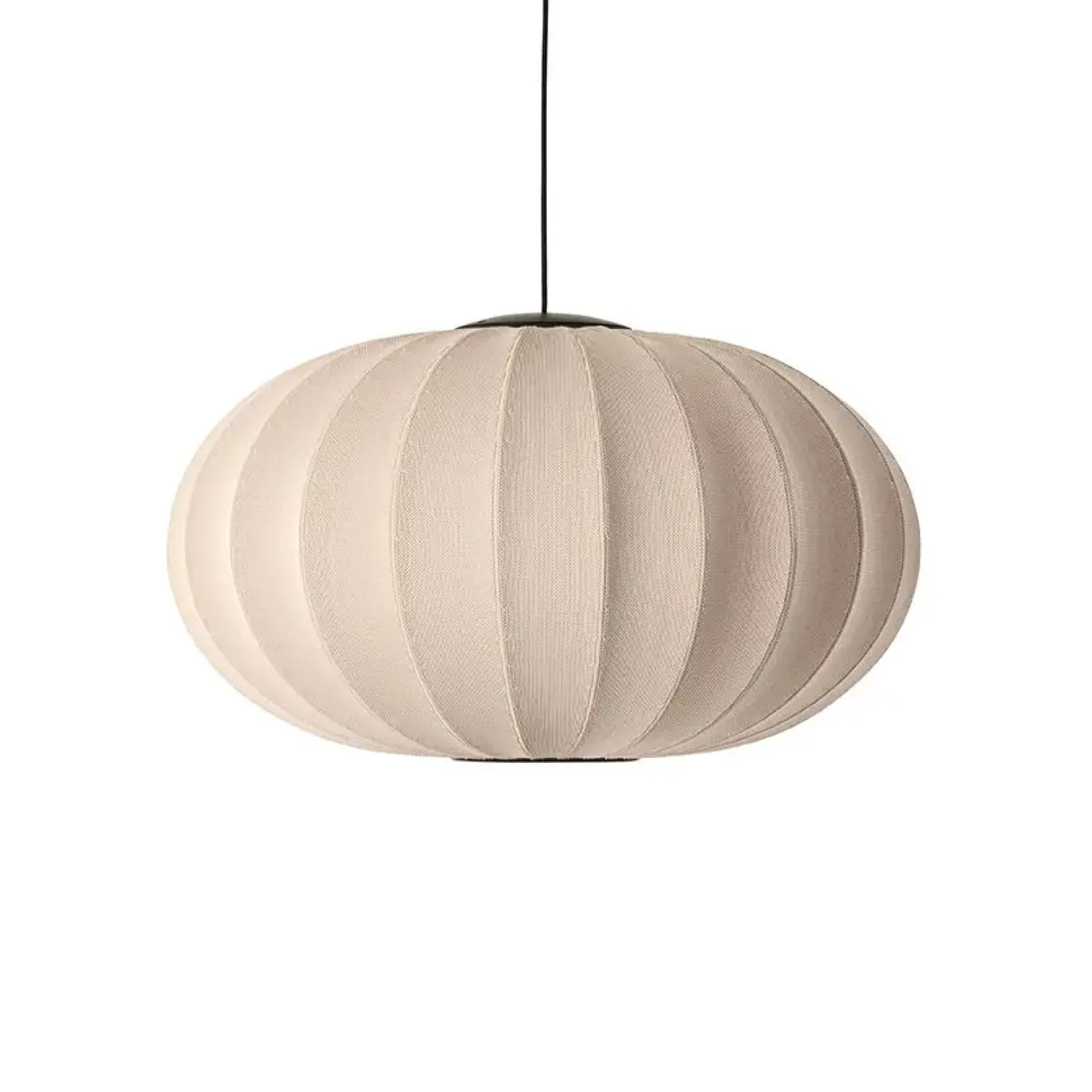 New Made by Hand - Pendel - Knit-Wit 76 Oval Pendant LED - Sand Stone