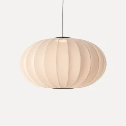 New Made by Hand - Pendel - Knit-Wit 76 Oval Pendant LED - Sand Stone